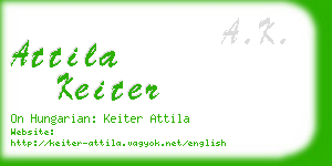 attila keiter business card